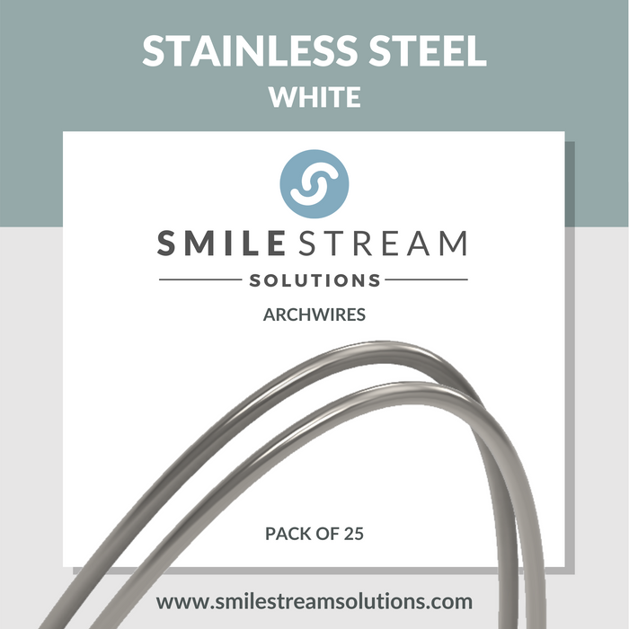 White Stainless Steel (25/pack)