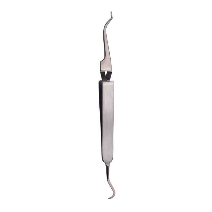 Posterior Bracket Tweezers with Scaler