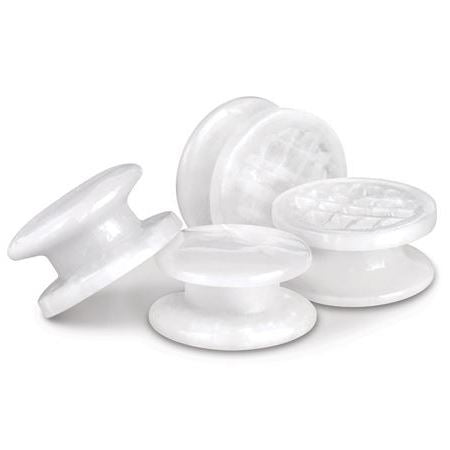 Clear Round Lingual Buttons (10pcs/bag)