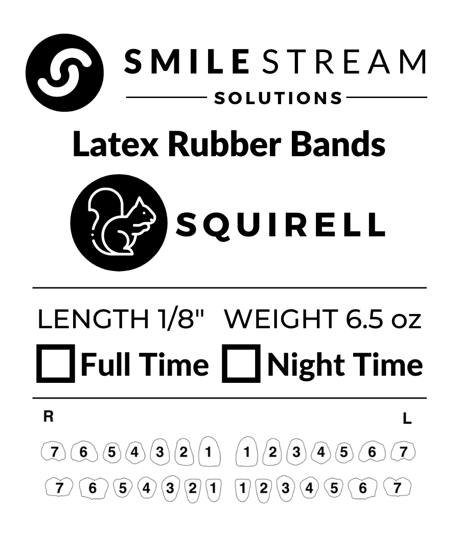 6.5 oz Intra-Oral Elastics - Latex (50 packs/bag) — Smile Stream